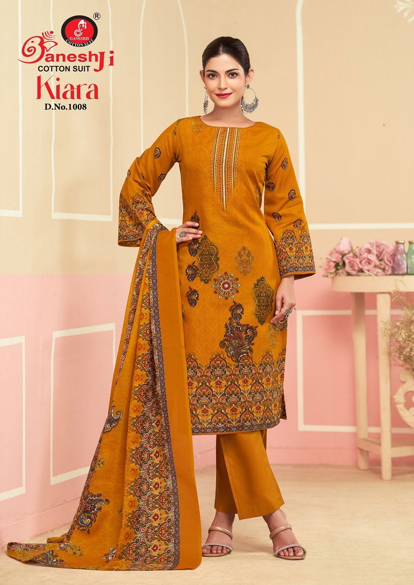 Kiara Vol 1 By Ganeshji Cotton Printed Dress Material Wholesalers In Delhi